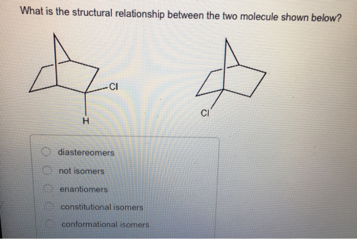 Solved What Is The Structural Relationship Between The Two 5820