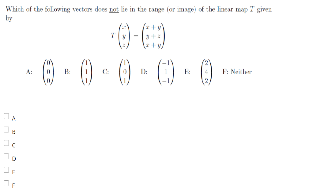 Solved Which of the following is the rotation matrix for a | Chegg.com