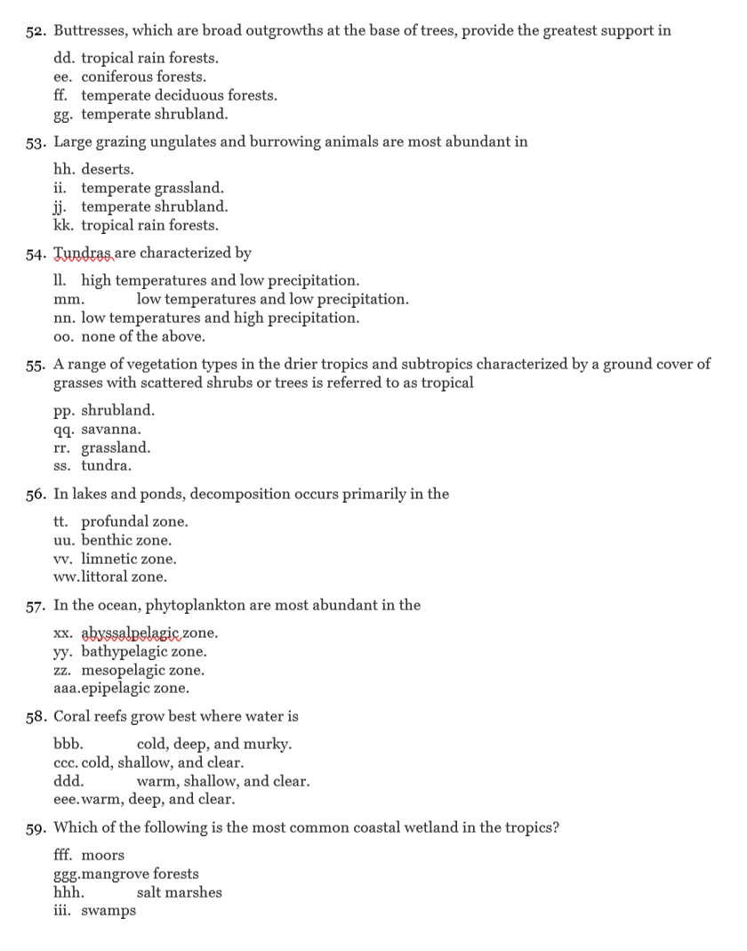Solved Instructions: Select the single best answer to each | Chegg.com