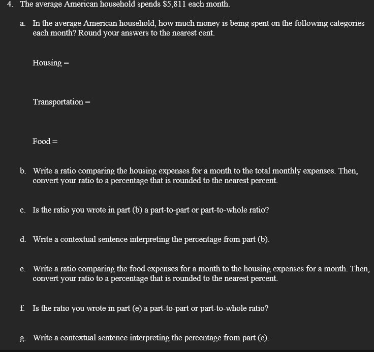 Solved Entertainment −4.2 Food 10.5\ Health Care