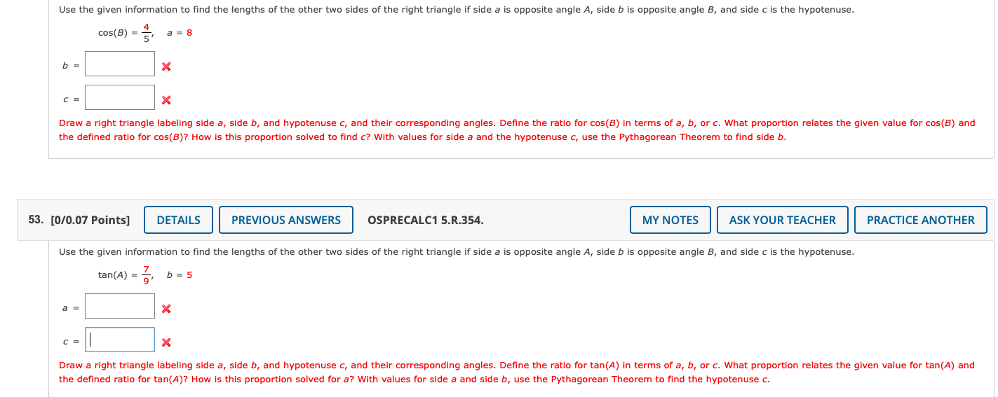 Solved Use the given information to find the lengths of the