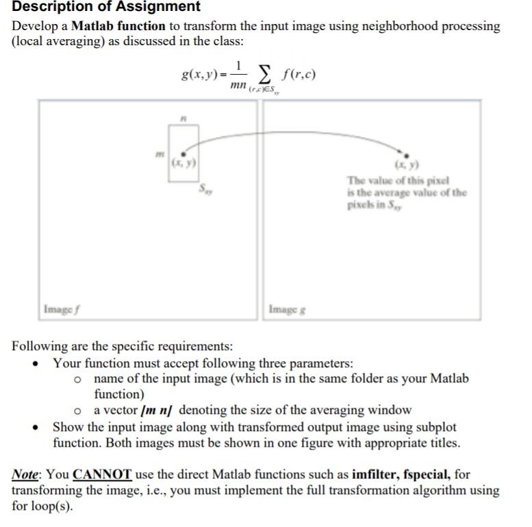 assignment function in matlab