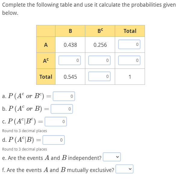 Solved Complete The Following Table And Use It Calculate The | Chegg.com