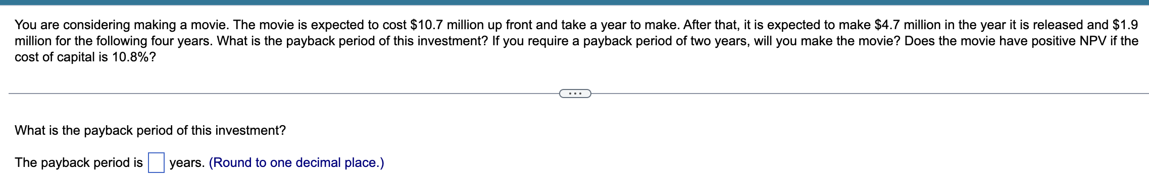 Solved You are deciding between two mutually exclusive | Chegg.com