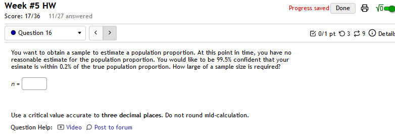 Solved You want to obtain a sample to estimate a population | Chegg.com