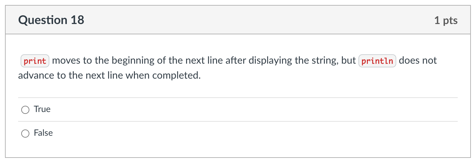 Solved moves to the beginning of the next line after | Chegg.com