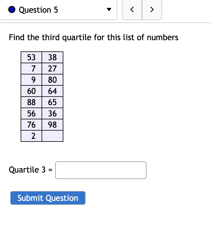 solved-find-the-third-quartile-for-this-list-of-numbers-chegg