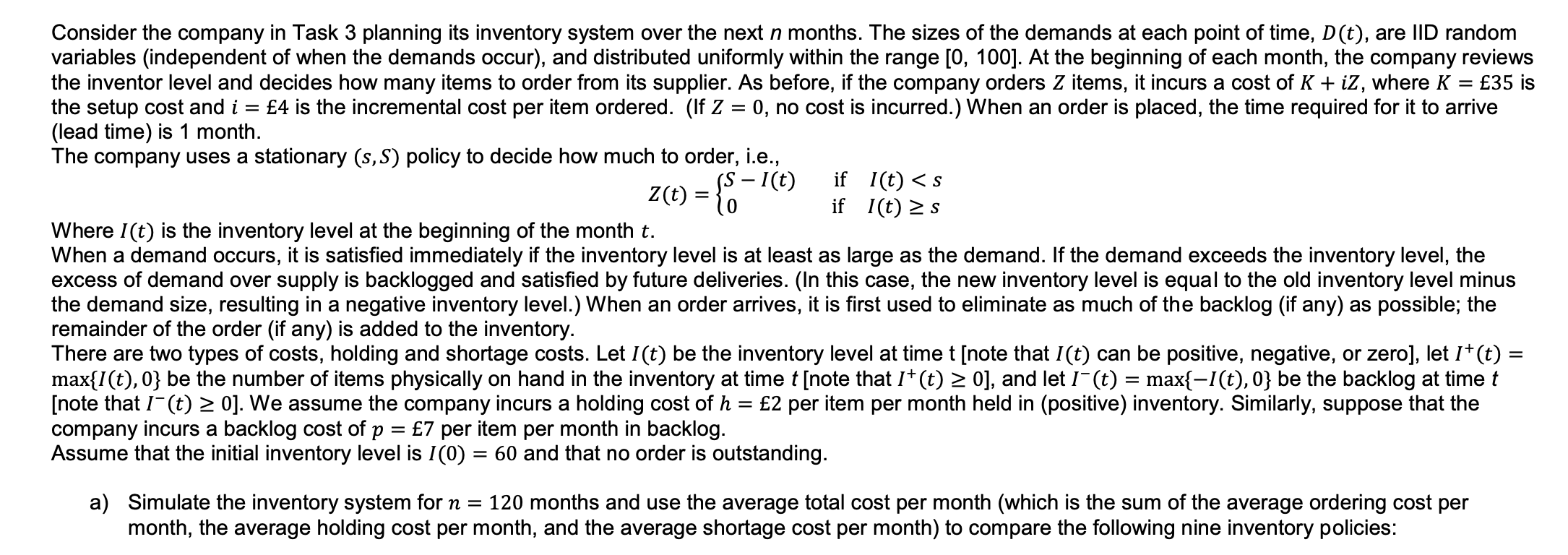 Solved Plz plz help PROBLEM C: A SIMULATION PROBLEM Use | Chegg.com