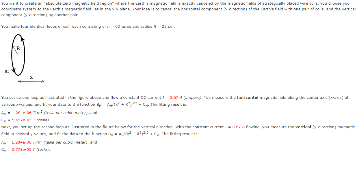 Solved You want to create an "absolute zero field