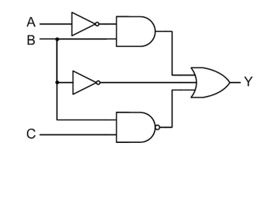 Solved For Y=A′BC′+A′BC+AB′C+ABC 1. Simplify function Y to | Chegg.com