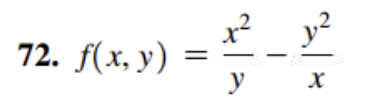 2. \( f(x, y)=\frac{x^{2}}{y}-\frac{y^{2}}{x} \)