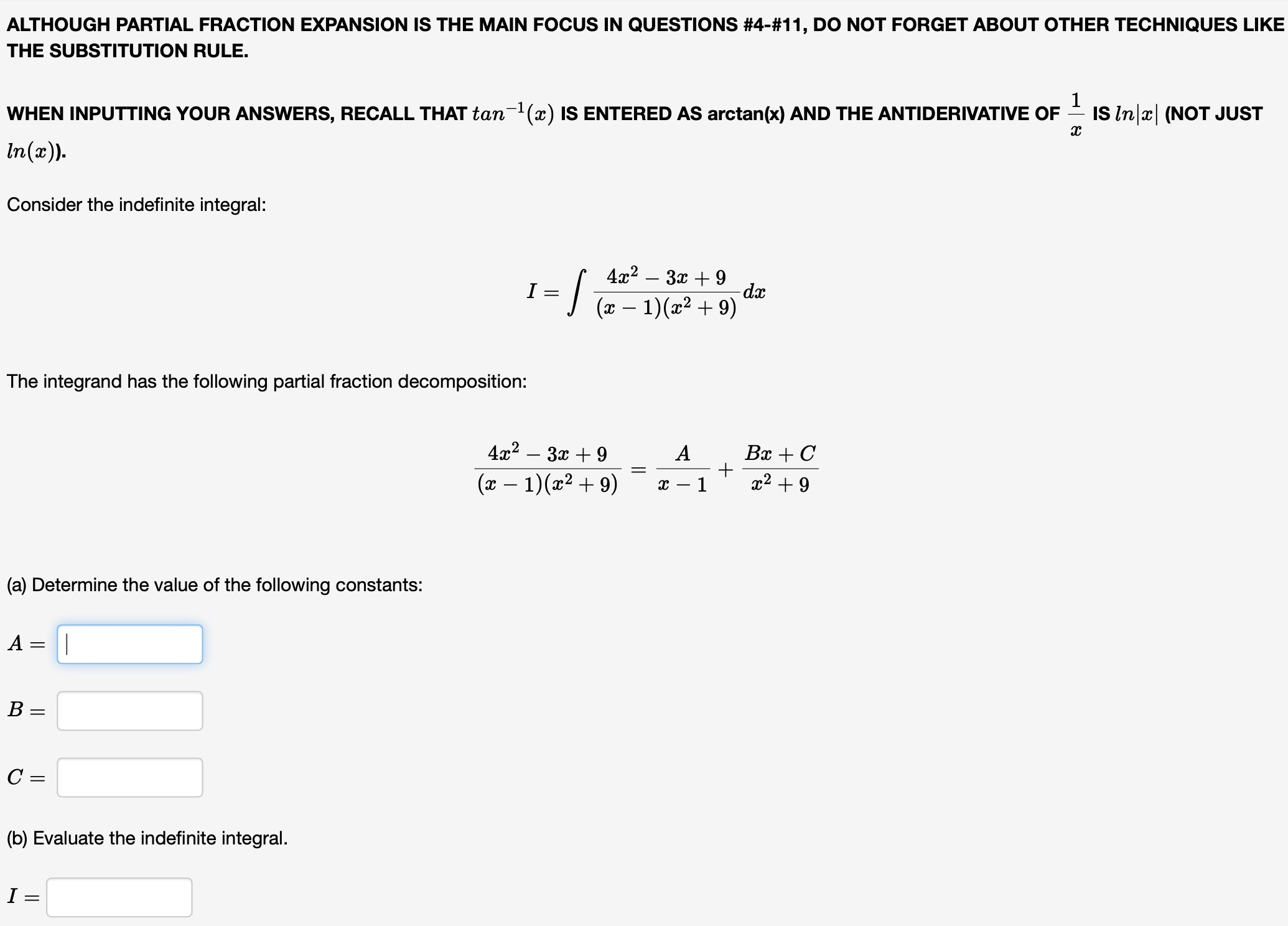 Solved ALTHOUGH PARTIAL FRACTION EXPANSION IS THE MAIN FOCUS | Chegg.com