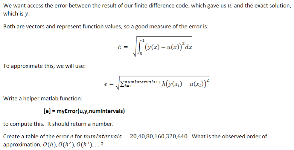 We want access the error between the result of our | Chegg.com
