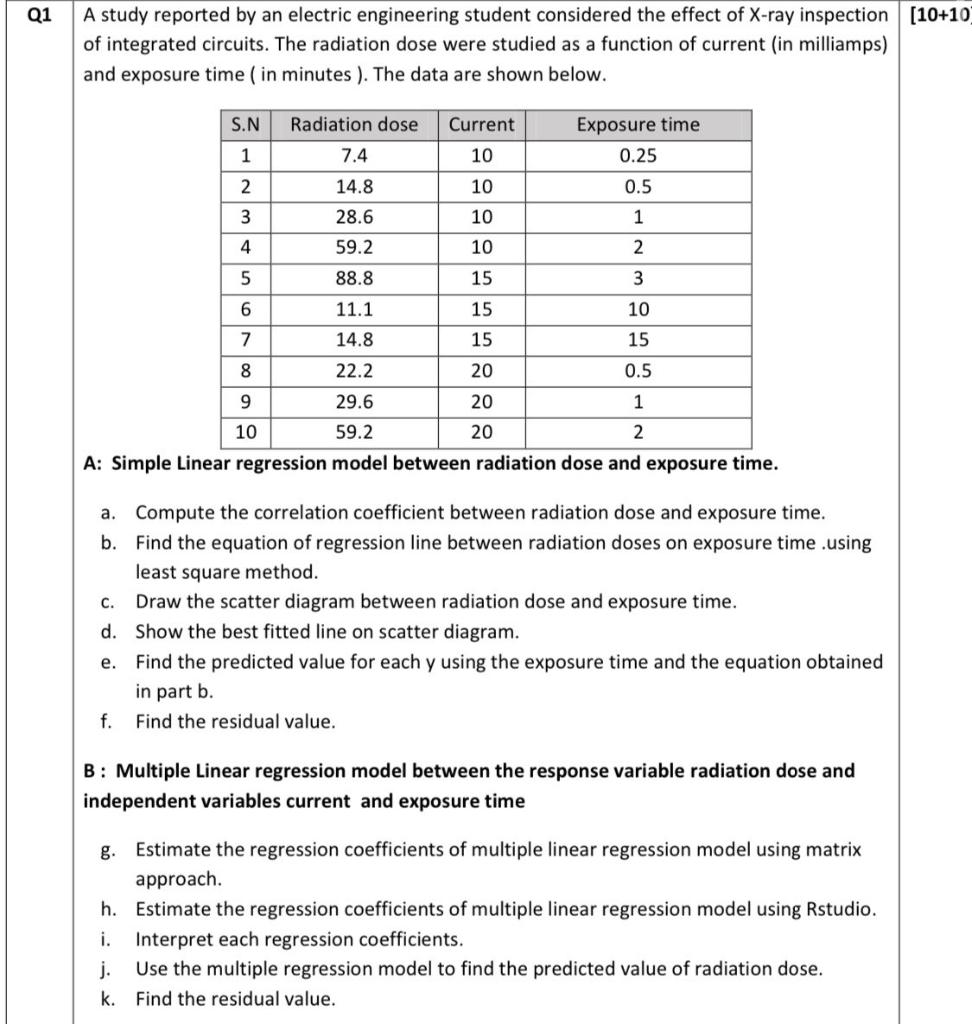 Solved A study reported by an electric engineering student | Chegg.com