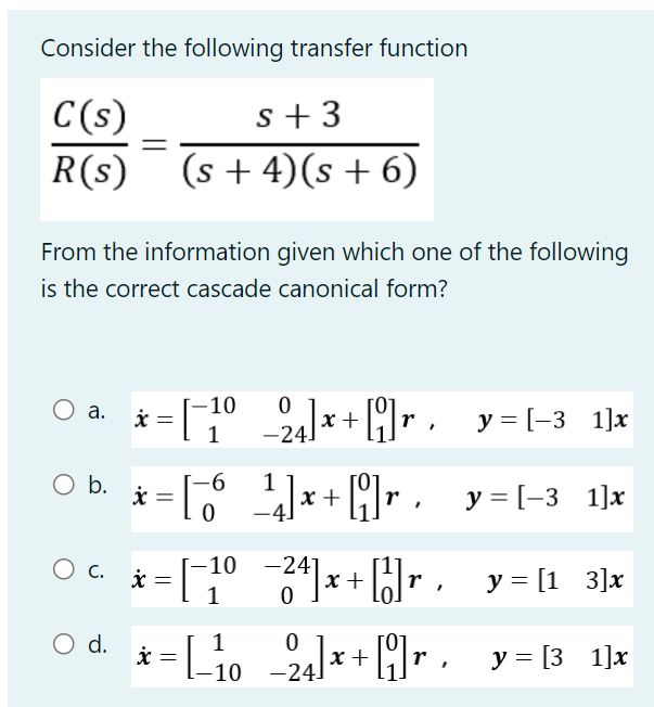 Solved Consider The Following Transfer | Chegg.com