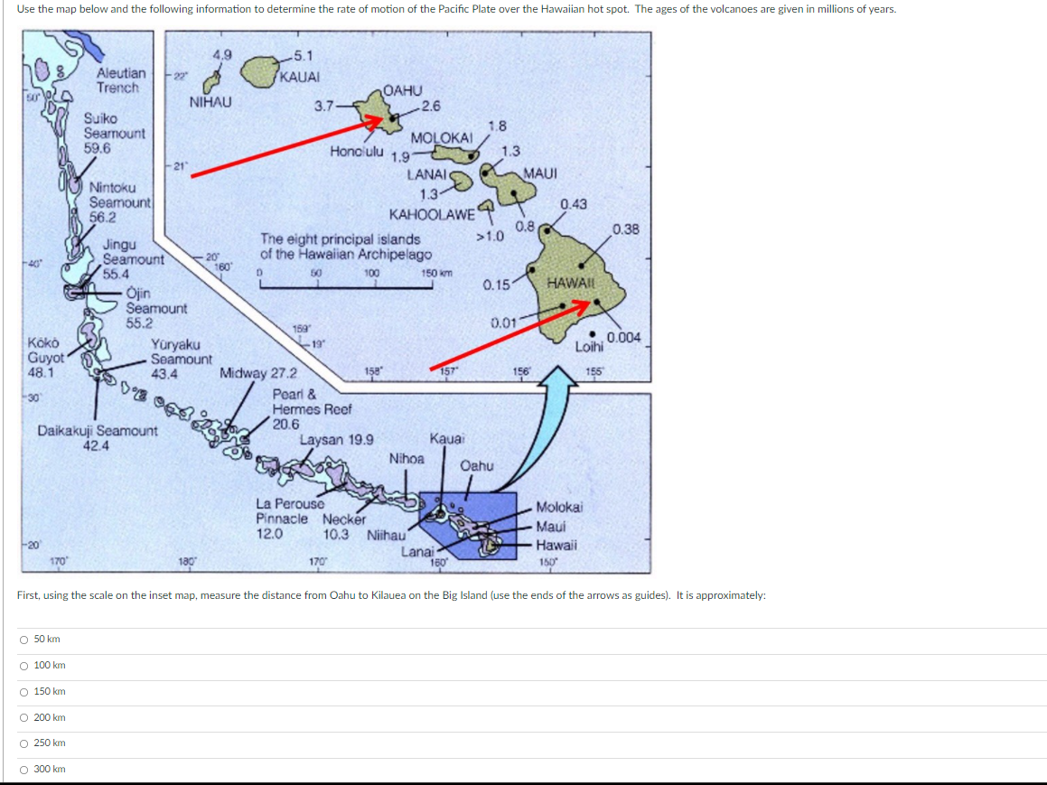 Solved Use the map below and the following information to