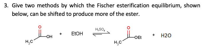 Solved 3. Give two methods by which the Fischer | Chegg.com