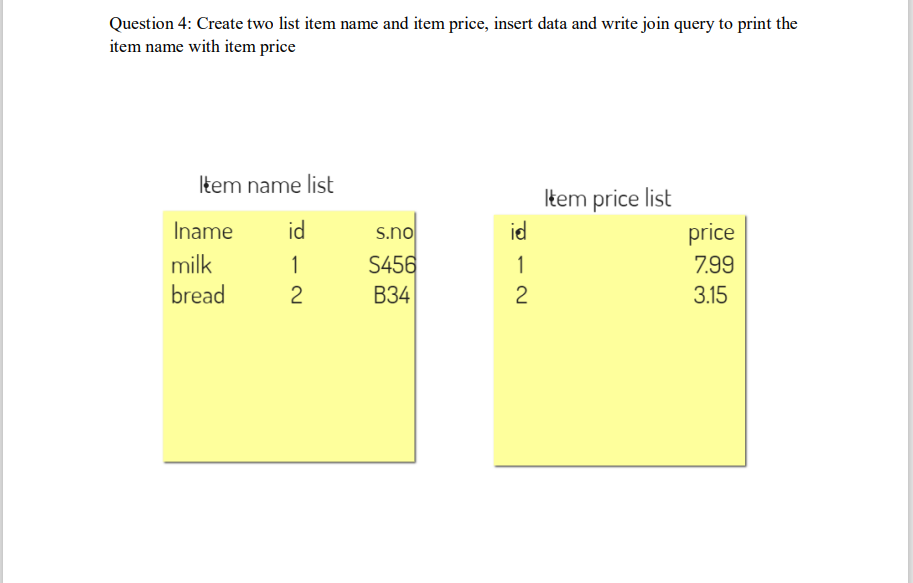 solved-question-4-create-two-list-item-name-and-item-price-chegg