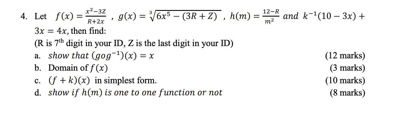 Solved 12 R M2 And K 1 10 3x R 2x X2 32 4 Let Chegg Com