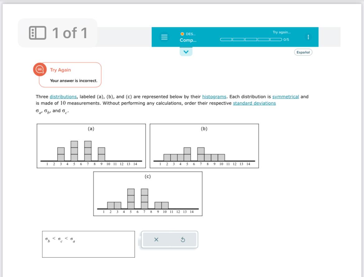 [Solved]: Three Distributions, Labeled (a), (b), And (c) A