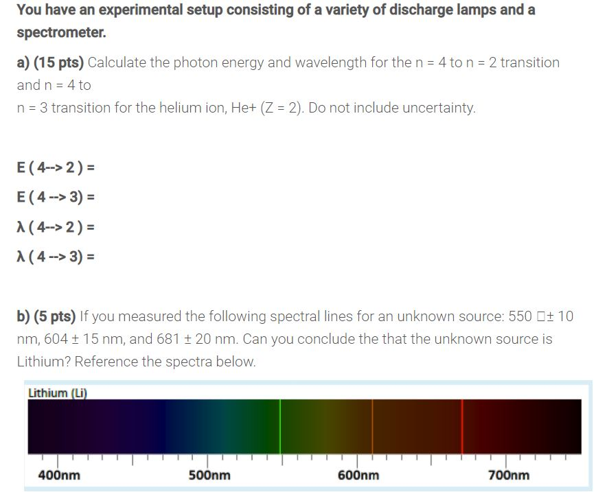 Solved You Have An Experimental Setup Consisting Of A Var Chegg Com