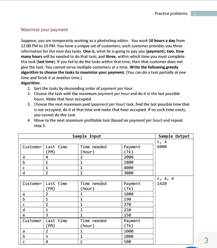 Solved Practice problems: 4 Maximize your payment Suppose, | Chegg.com