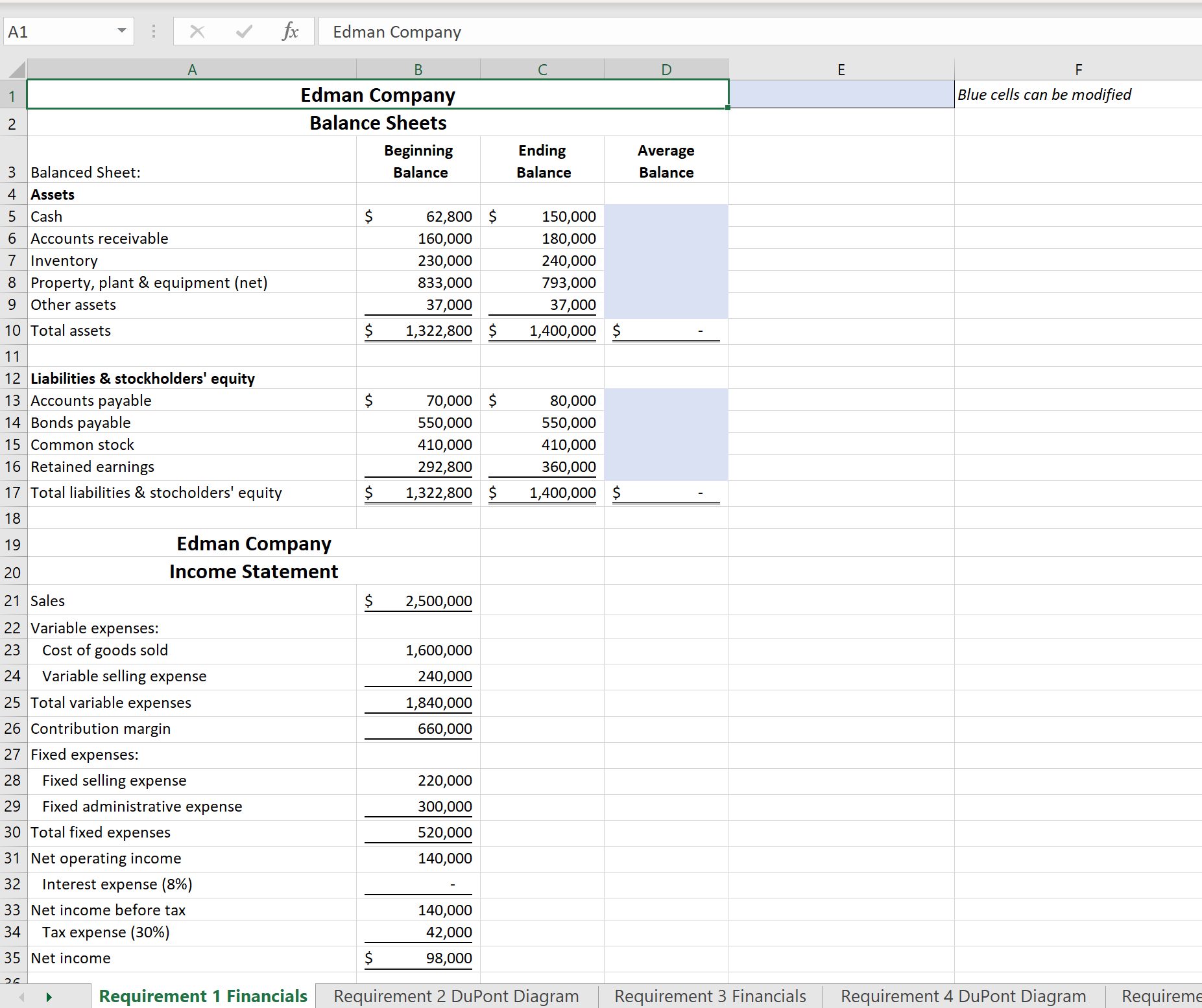 Solved Excel Analytics 11-01 (static) Return On Investment 