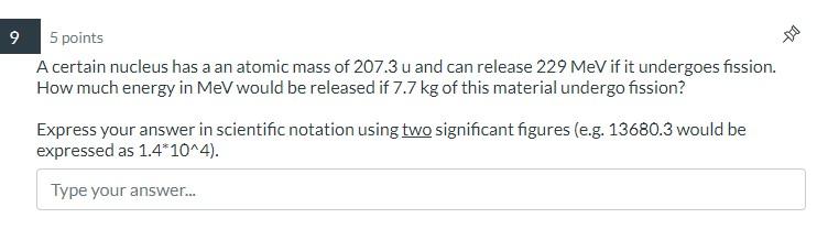 Solved 5 points A certain nucleus has a an atomic mass of | Chegg.com