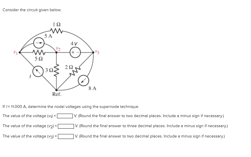Solved Consider the circuit given below.If ()/()=11.000A, | Chegg.com