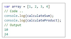 Solved Using array.proto.reduce create calculate the sum and | Chegg.com