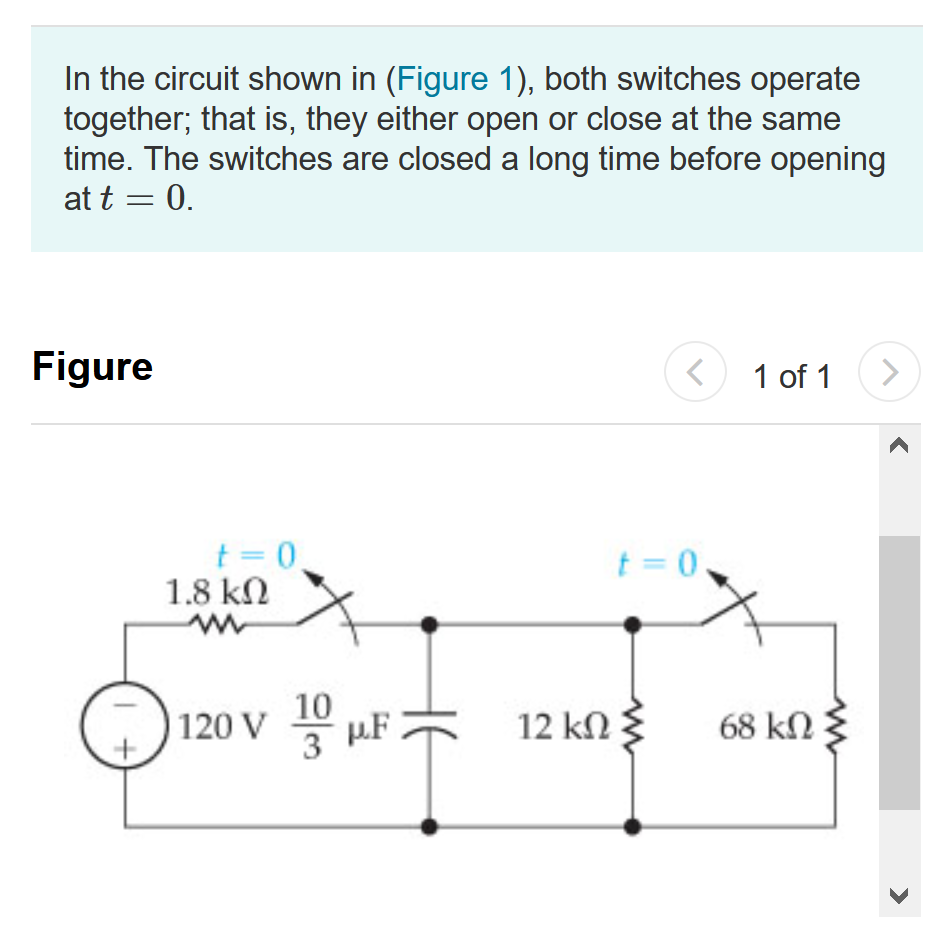 Solved In The Circuit Shown In Figure The Switch Makes Chegg Com My