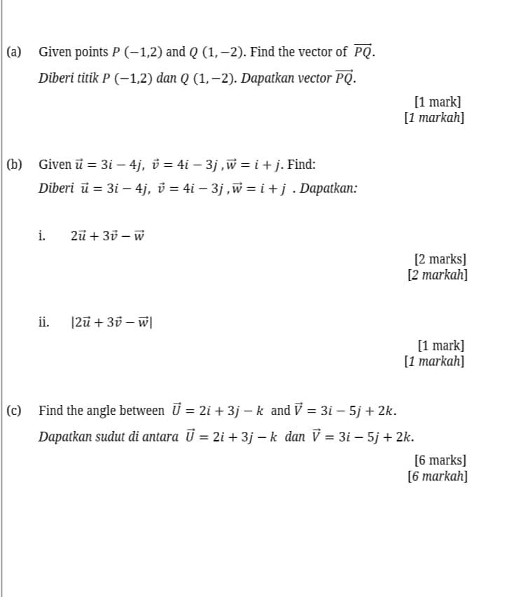 Solved (a) Given Points P(-1,2) And Q (1,-2). Find The | Chegg.com