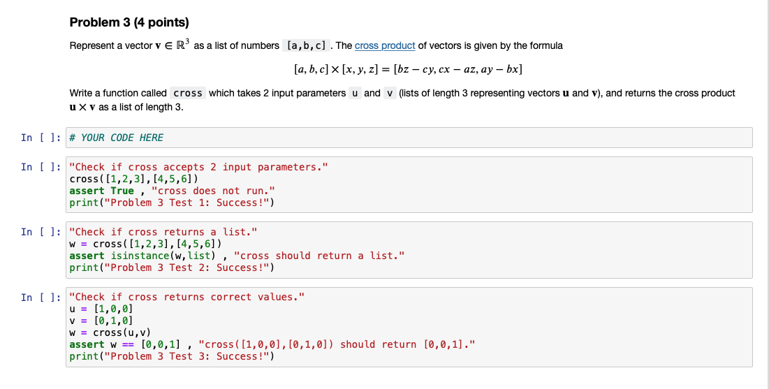 Solved Problem 3 (4 points) Represent a vector v ER as a | Chegg.com
