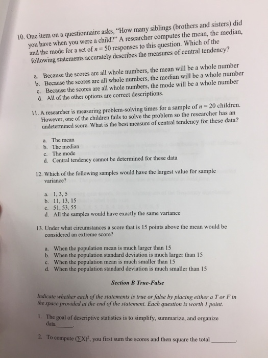 Solved Section A - Multiple-Choice Circle The Correct Answer | Chegg.com