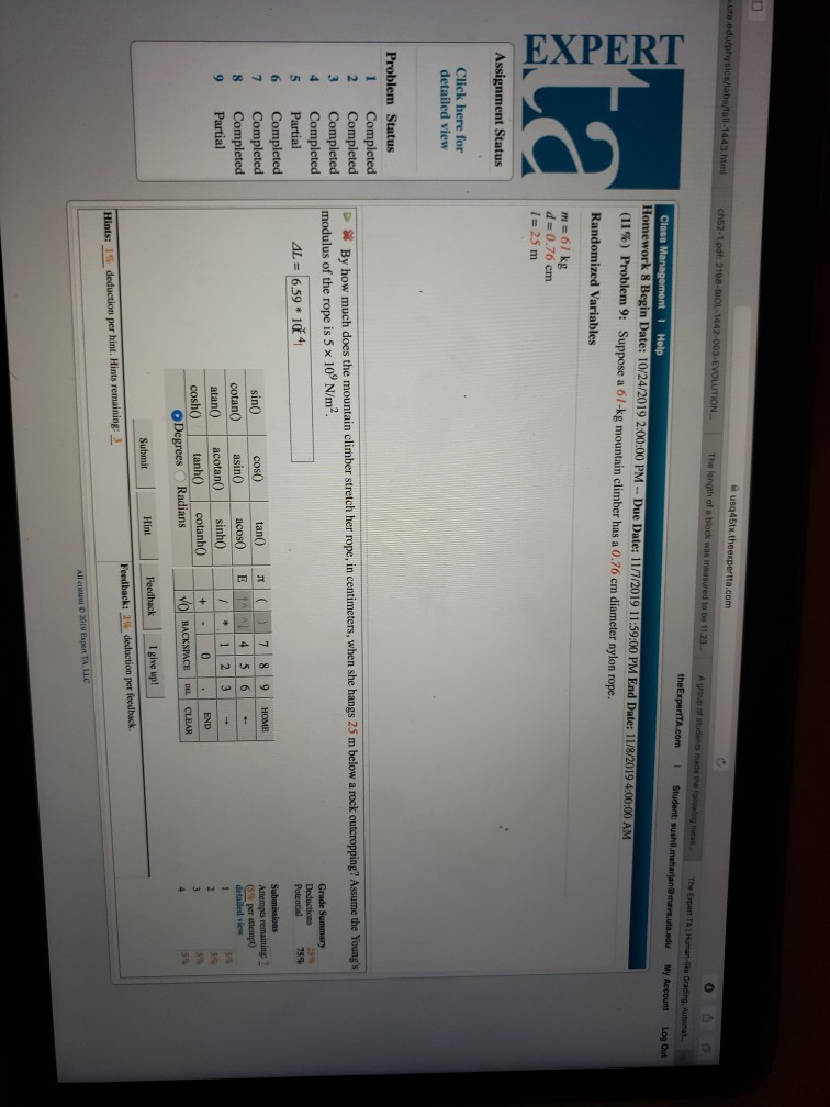 Solved EXPERT uta.edu/physics/labs/fall1443.html