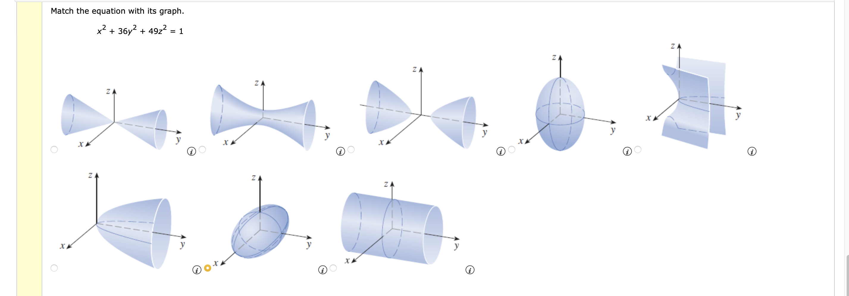 solved-match-the-equation-with-its-graph-x2-36y2-49z2-1-chegg