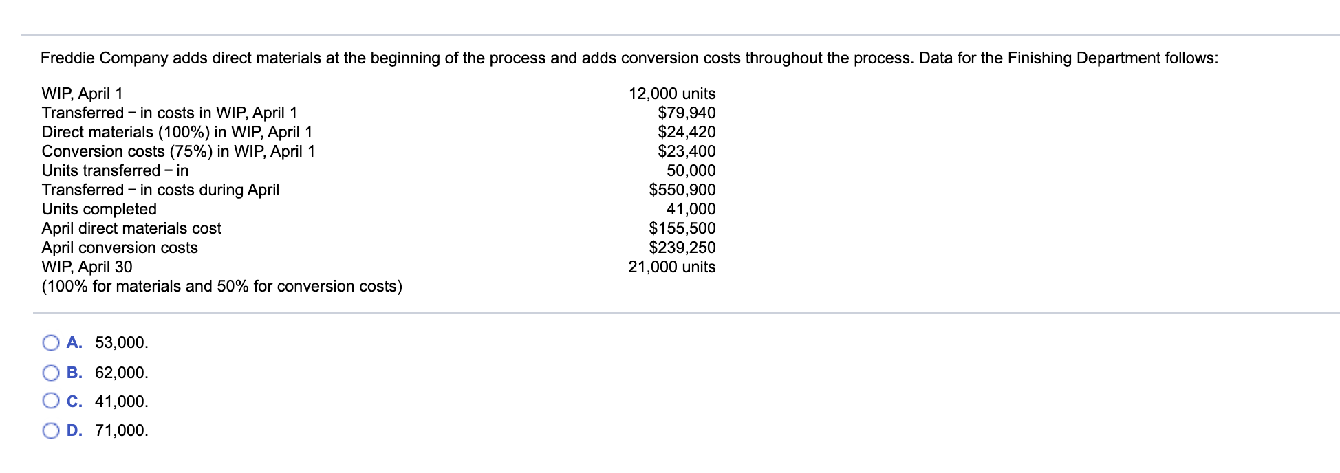 Solved The cost of testing raw materials from a