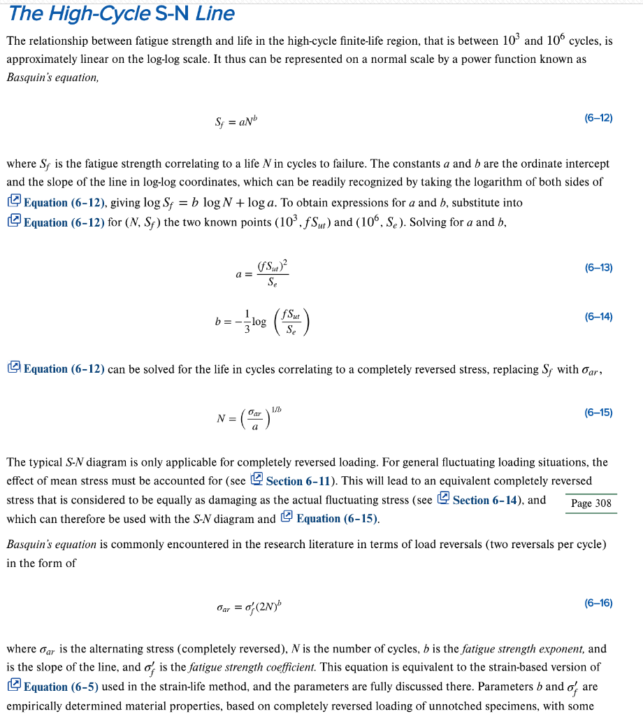 Solved Topic: Fatigue Stresses In Materials Question I: If | Chegg.com