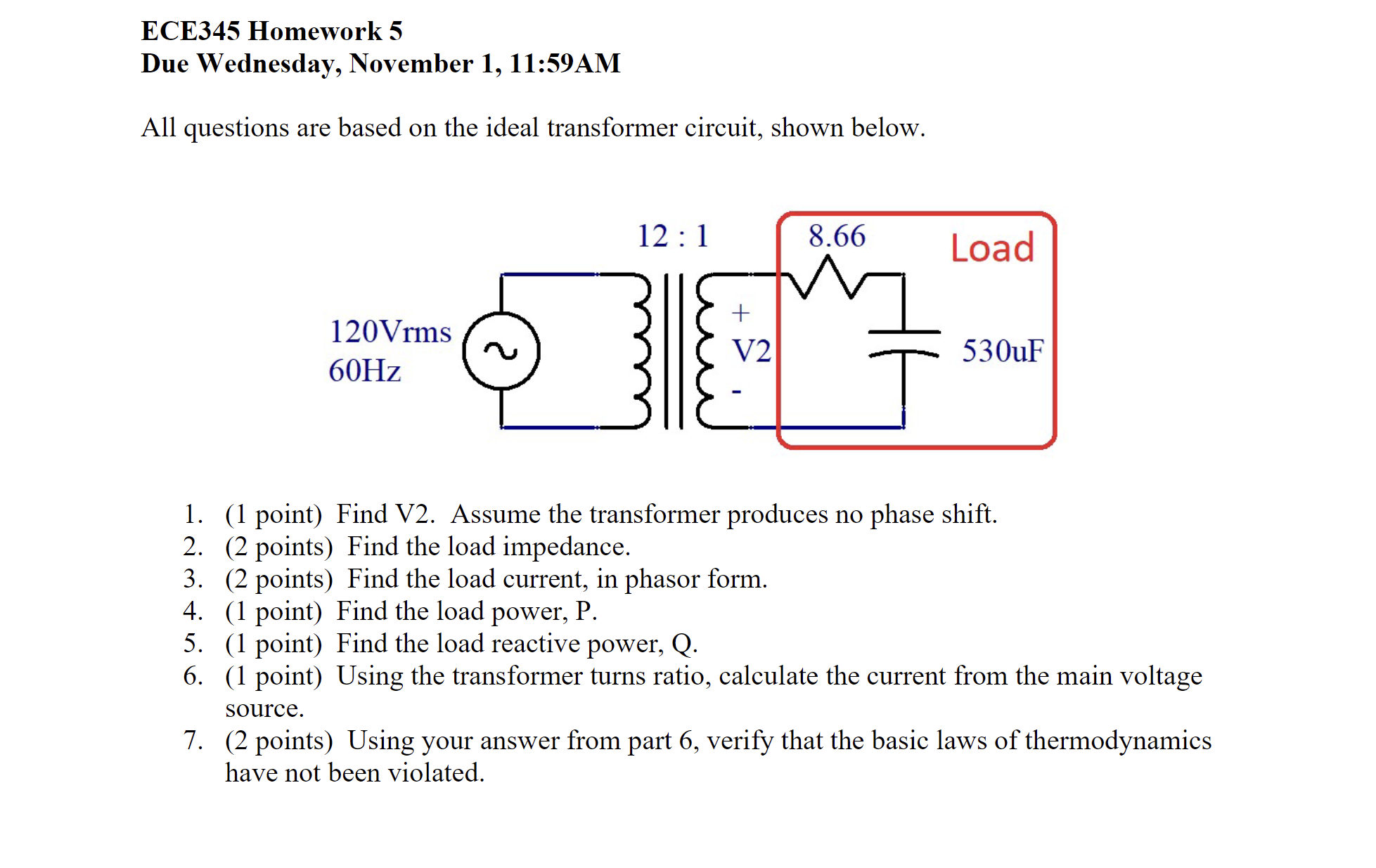 Solved All questions are based on the ideal transformer | Chegg.com