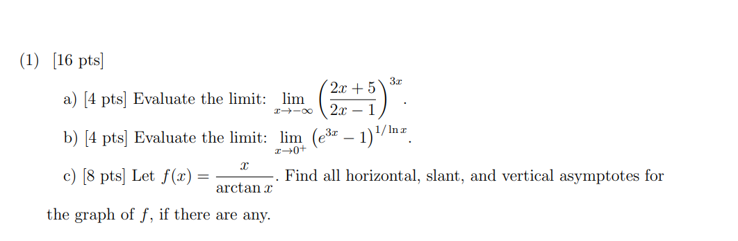 Solved Part A should be e^9, and part b should be e. Please | Chegg.com