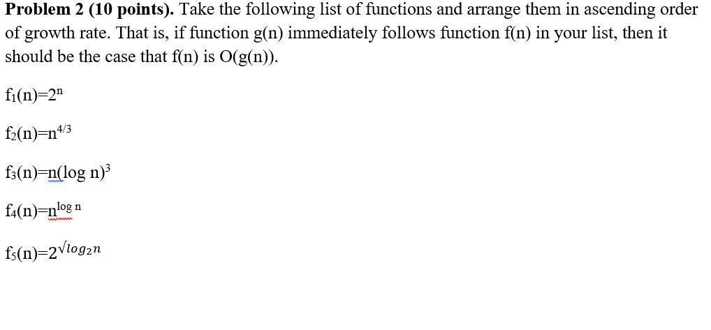 Solved Problem 2 10 Points Take The Following List Of Chegg Solved Problem 2 10 Points Take The Following List Of Chegg