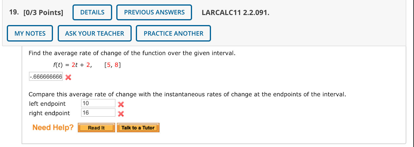 Solved 19. [0/3 Points] DETAILS PREVIOUS ANSWERS LARCALC11 | Chegg.com