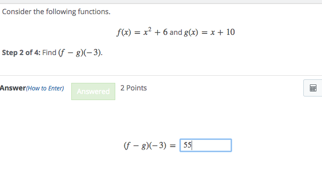 Solved Consider the following functions. f(x) = x2 + 6 and | Chegg.com
