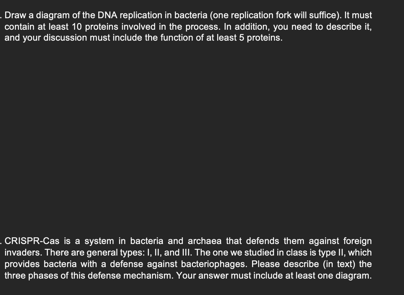 Draw a diagram of the DNA replication in bacteria | Chegg.com