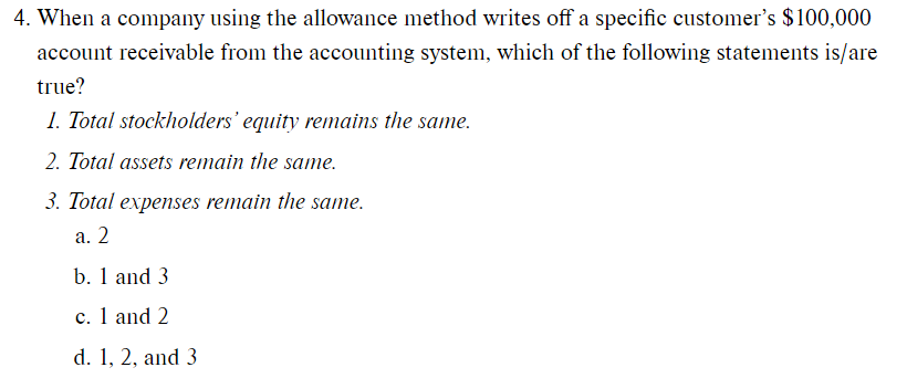 Solved The answer is d and I would like to know why | Chegg.com
