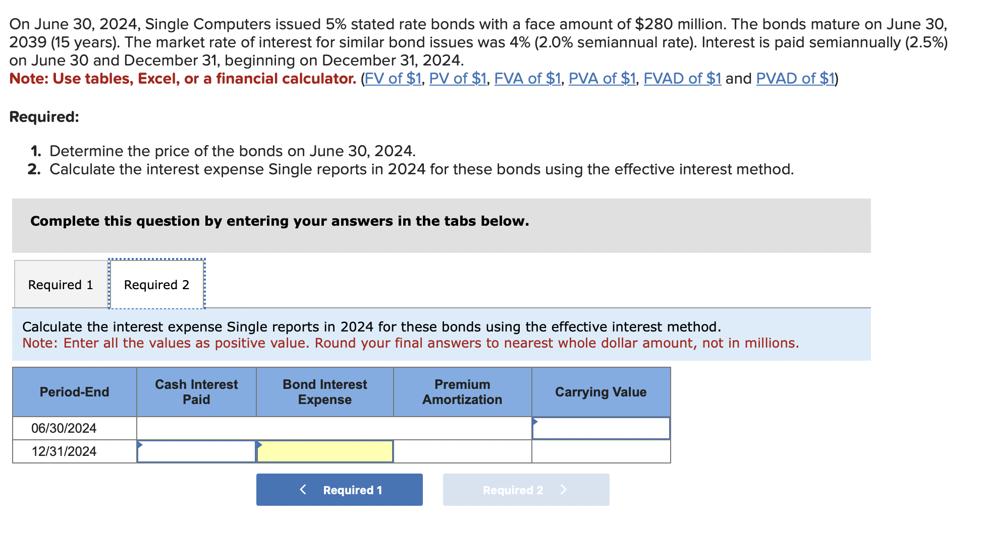 Solved On June 30,2024 , Single Computers issued 5% stated | Chegg.com