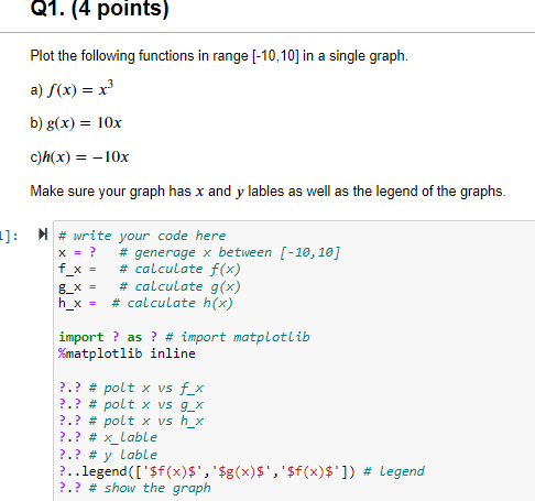 Solved Please Help with these Python questions Q1. (4 | Chegg.com