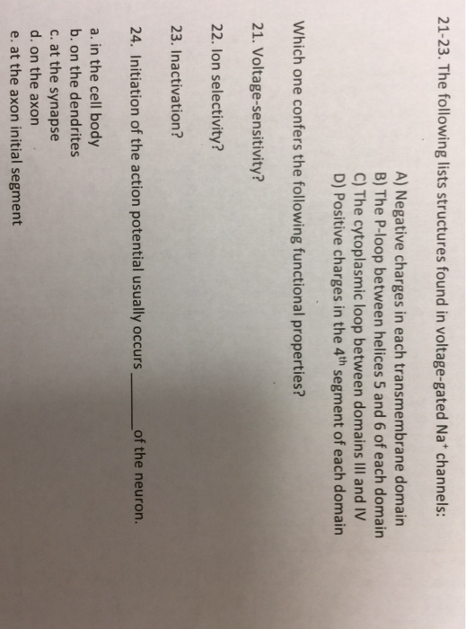 Solved Please Answer The Following Questions For Numbers 21, | Chegg.com