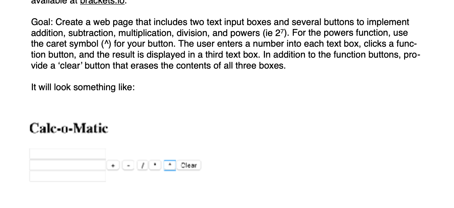 Solved Hi, I am trying to do the clear button that resets | Chegg.com