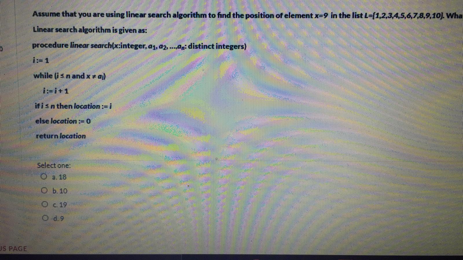 Solved Assume that you are using linear search algorithm to | Chegg.com